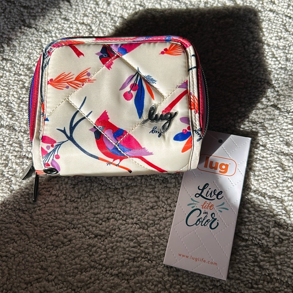 Lug Splits Cardinal Cream Wallet